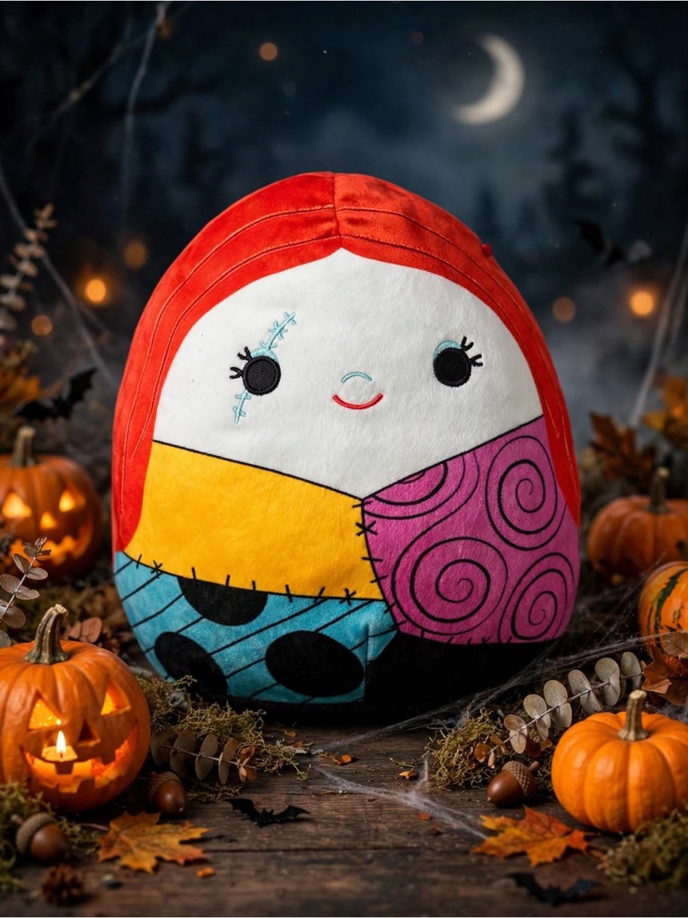 Original Squishmallows Disney Sally The Nightmare Before Christmas Kellytoy Plus